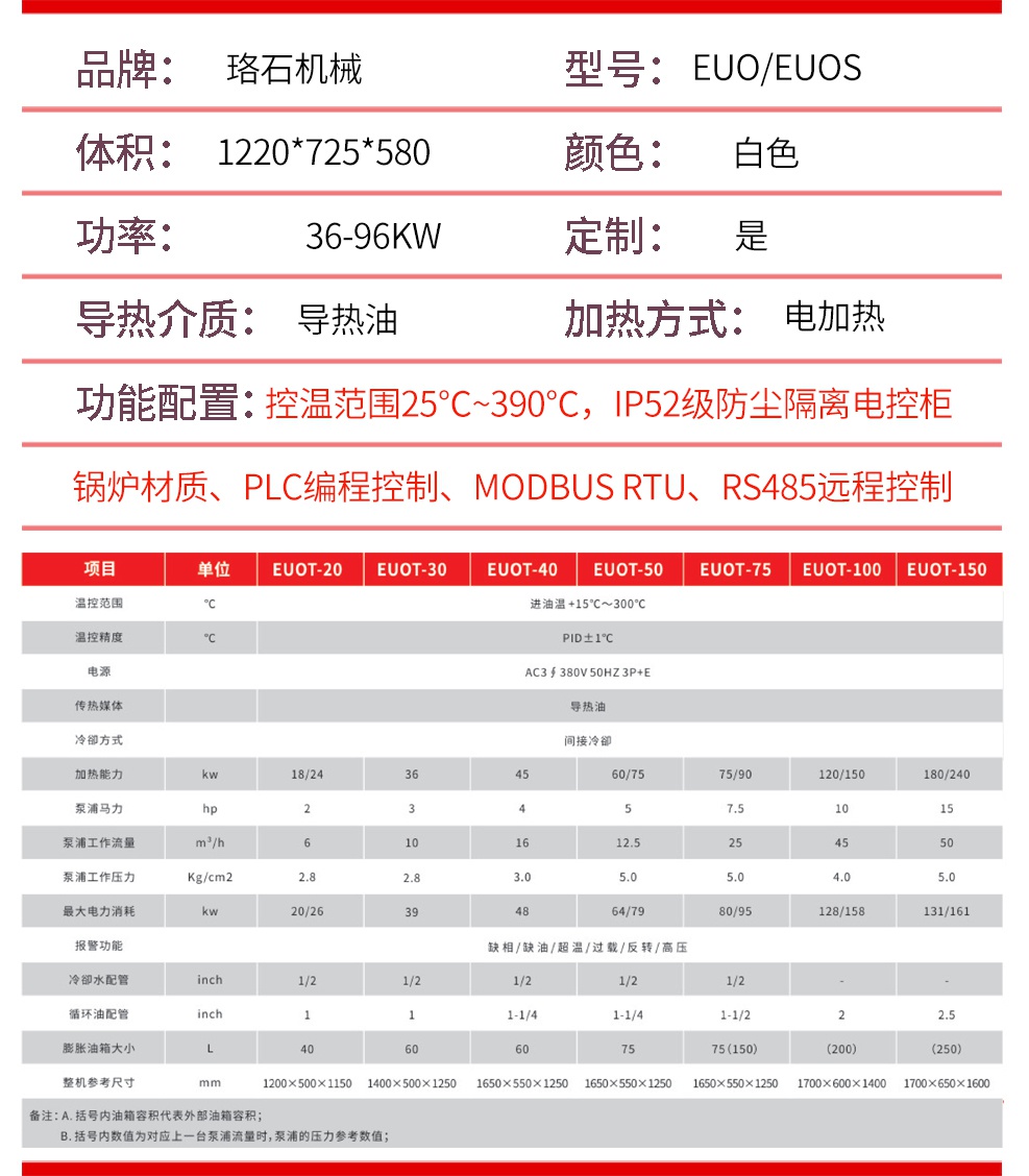 300度高温油温机参数